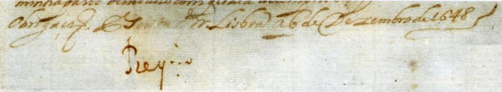 Desta vez ele vai expor uma peça de 1648: CARTA ASSINADA POR DOM JOÃO IV-O RESTAURADOR DEA INDEPENDÊNCIA ENVIANDO UMA ARMADA - Carta de Lisboa de 6 de dezembro de 1648 ao Governador Geral e Capitão