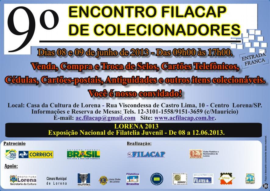 Organização: Associação Filatélica e Numismática Timboense.