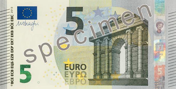 NOVA CÉDULA DE 5 EURO a partir deste ano de 2013 nova série de cédulas do