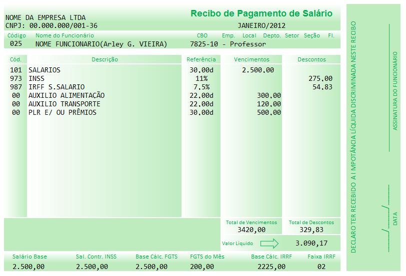 Para o cálculo da renda familiar, serão deduzidos os seguintes valores: auxílio alimentação e transporte, diárias e reembolsos de despesas, adiantamentos e antecipações, 1/3 de férias, 13º salário,