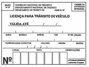 V V V V V mais equipamentos obrigatórios veículo novo, adaptado ou encarroçado em município que não o de destino, e que está circulando em direção a ele, para fns de registro, após concluído o