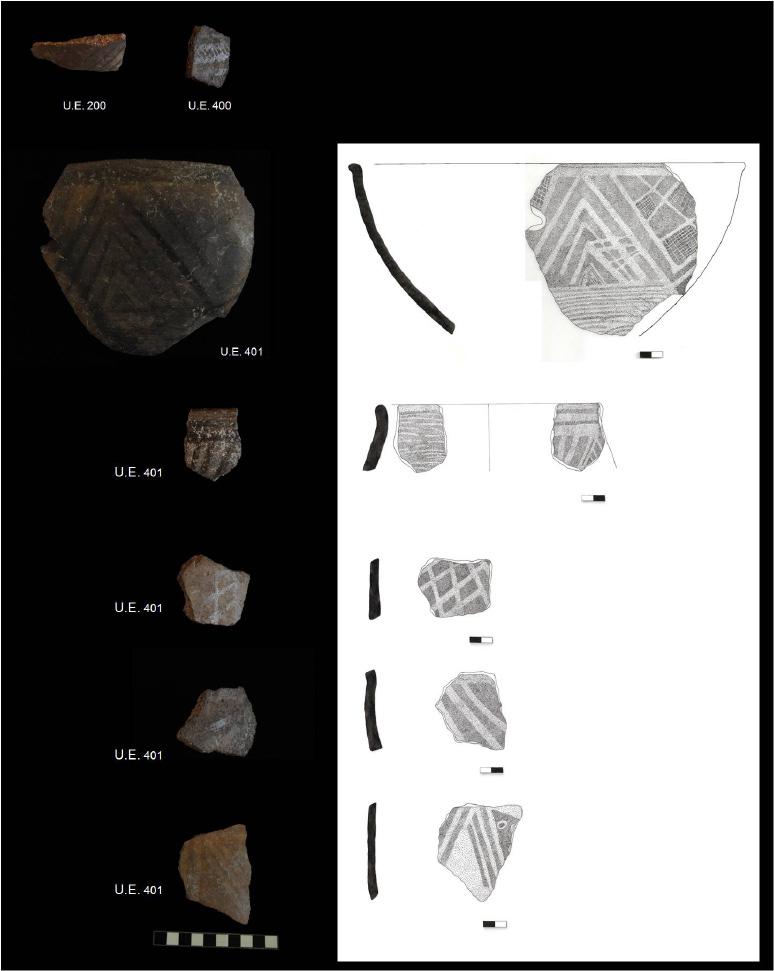 V Encontro de Arqueologia do Sudoeste Peninsular Figura 10 Desenhos de alguns exemplares cerâmicos provenientes das