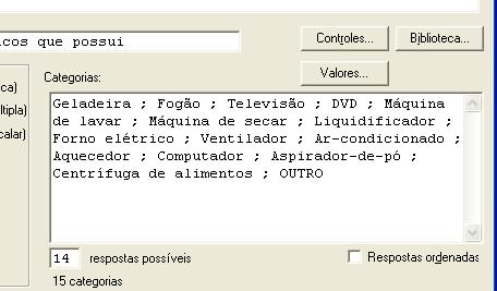 Sphinx APRENDIZ - p.50 QUESTÃO TIPO OUTRO Ao definir uma questão fechada, o pesquisador deve definir as categorias que serão apresentadas aos respondentes.