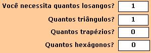 Algumas possibilidades de respostas da tela 5 Clique sobre as figuras e arraste-as