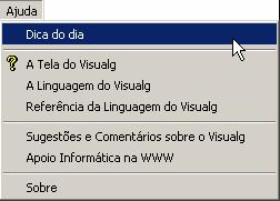 Executar com tempo Executa o algoritmo linha por linha automaticamente determinado por um tempo escolhido pelo o usuário. Parar - Termina imediatamente a execução do algoritmo.