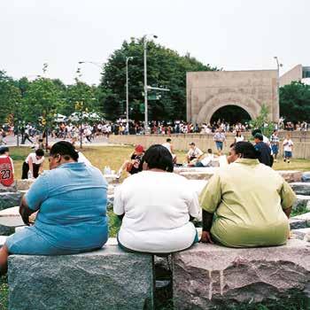 basalto Americas Courtyard 1998 Architectural Sculpture at corner of