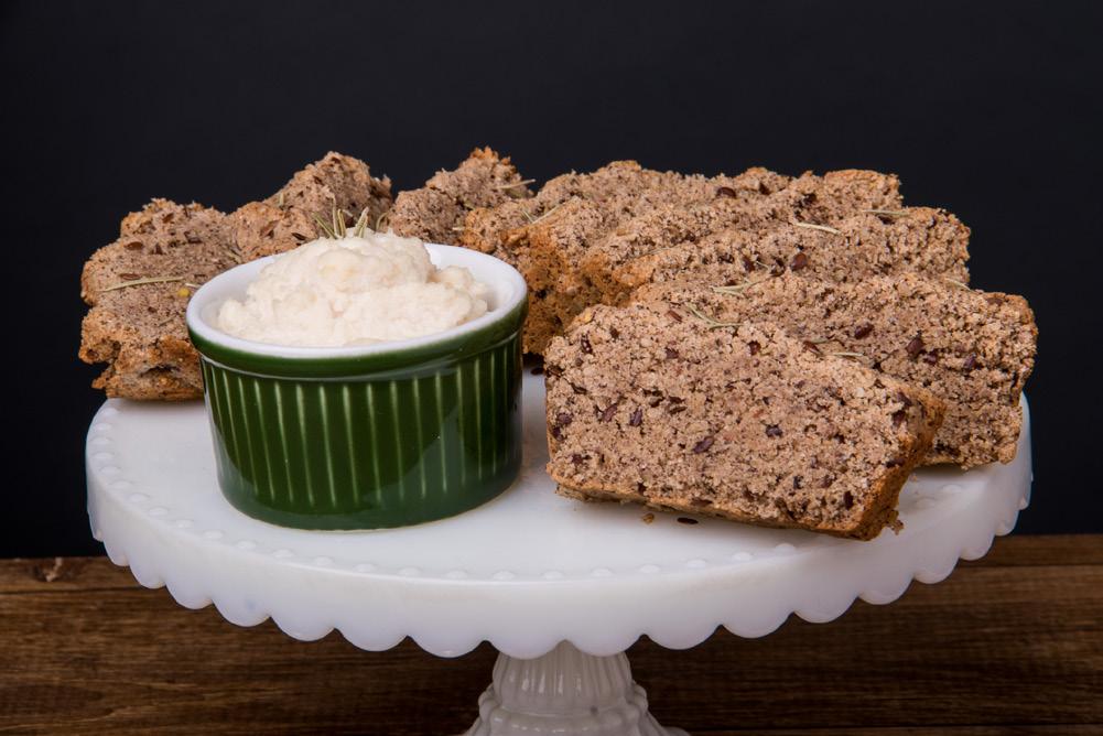 5 Pão de ervas low carb com creme de amêndoas DURABILIDADE DO PÃO DE ERVAS: 4 dias