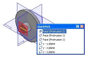 Clique novamente sobre o comando Extrude e clique sobre o plano da figura.