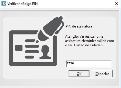 8. Ao guardar, será apresentado uma janela onde deverá