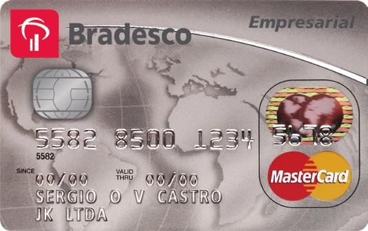 Cartão de Crédito Bradesco Empresarial MasterCard 1. CONHEÇA SEU CARTÃO... 2 Dados do Cartão...2 Desbloqueio...3 Senha...3 Chip...3 Aceitação na Rede MasterCard...3 Utilização no Exterior...3 2.