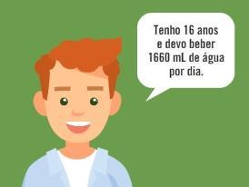 quantidade de água que uma pessoa deve beber, por