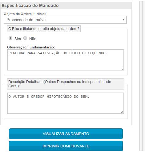 20. Clique sobre salvar mandado para salvá-lo e conferí-lo. 21.