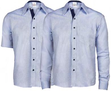 CAMISA COTTON BLUE CURTA E LONGA MASCULINA LINHA OFFICE fashion O design da Camisa Cotton Blue é um grande destaque da Linha Office Fashion.