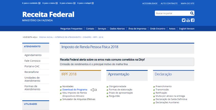 1. COMO BAIXAR O PROGRAMA DA RECEITA FEDERAL