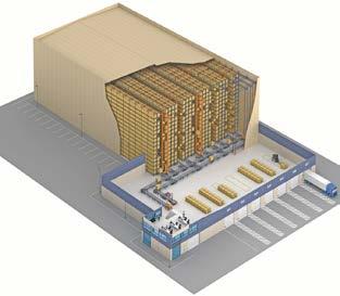 A solução ideal para a armazenagem em grande altura com máximo aproveitamento da superfície