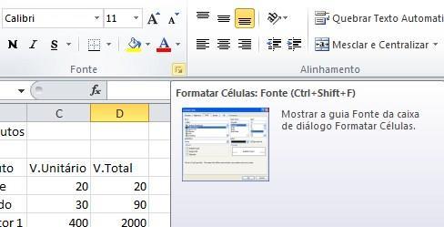 = Igualdade && Concatenar Formatação de células A formatação de células é muito semelhante a que vimos para formatação de fonte no Word, basta apenas que a