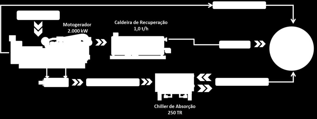 Cogeração com GN Case Indústria Premissas Demanda Contratada Ponta: 2.