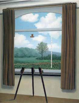 Chama-se a atenção para dois elementos fundamentais da imagem pintada por Magritte, segundo a nossa interpretação: A TELA, que numa observação inicial ou menos atenta pode passar despercebida.