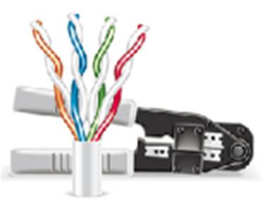 Instalação e ligação 1. Como definir um cabo de rede CAT6/6A/7 em conformidade com a norma IEEE-568B: 1.