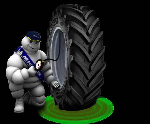 Alguns fatores-chave e números da Tecnologia Michelin Ultraflex 2,32: é, em metros, a altura do pneu para trator maior do mundo, o MICHELIN AxioBib IF 900/60 R46.