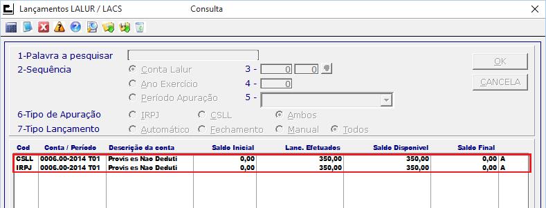 24 Apos a confirm ação dos lancam entos, será criado os registros com os totais dos