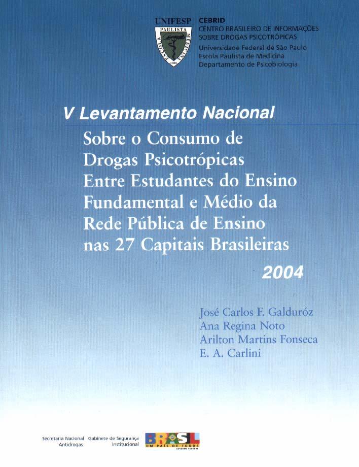 USO NA VIDA O USO NA VIDA DE ANSIOLÍTICOS BDZ PELOS ESTUDANTES FOI DE 4,1%.