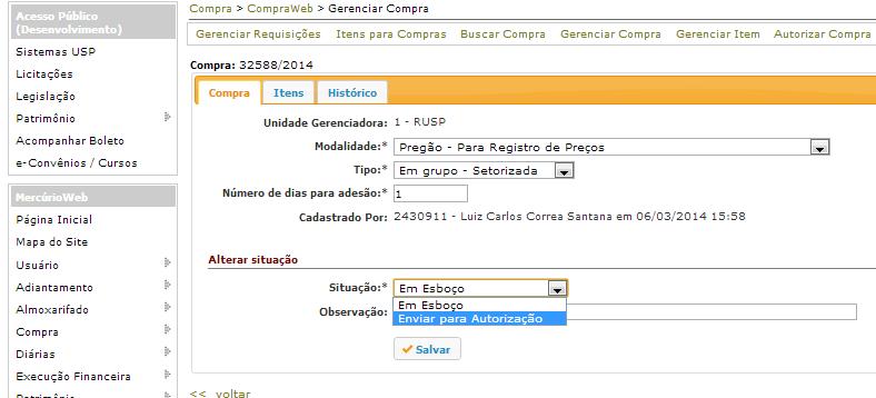 1) Na aba Cadastro de preço de referência estará detalhada a composição do Preço Unitário de Referência. Caso seja necessário adotar um preço diferente, basta alterá-lo e justificá-lo.