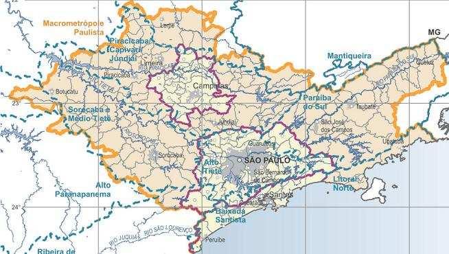 TOTAL Regiões Metropolitanas R$ 12,0 bilhões PLANEJAMENTO ATLAS RM 46% dos investimentos para SP e RJ: papel estratégico das bacias do Alto Tietê, PCJ e Paraíba do Sul Compatibilização com Planos de