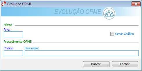 Figura 165: Evolução OPME O sistema apresentará o relatório abaixo: Figura 166: Relatório Evolução OPME 11.3.2.