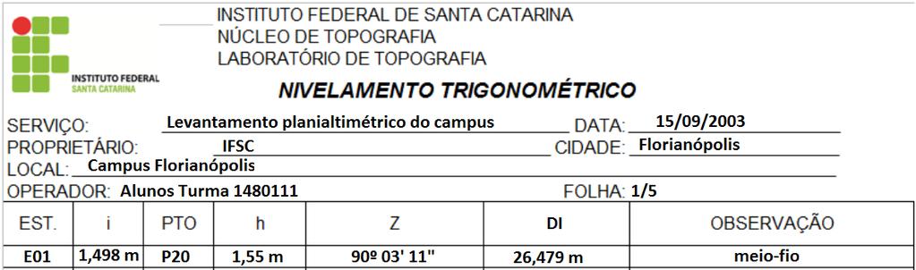 utilizada uma estação total Topcon GTS 235, cuja precisão nominal angular é ± e linear é ± (2 mm + 2 ppm), calcule o