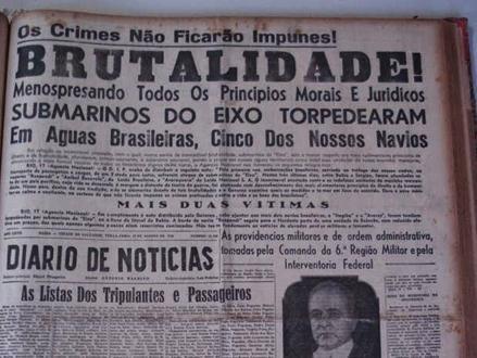 5 Figura 3: manchete do Diário de Notícias Fonte: Diário de Notícias (1942) Figura 4: manifestação contra o Eixo 3 OS MEIOS