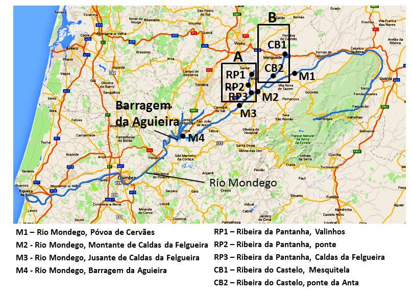 Relatório LPSR-A nº 43/2017 Figura III.2- Mapa da região centro do país e bacia hidrográfica do Rio Mondego.