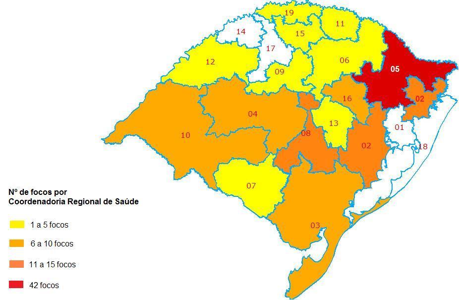 Fonte: DPI/INPE/queimadas De acordo com o Instituto nacional de Pesquisas Espaciais foram registrados 113 focos de queimadas no período de 22 a 28/09/2011 no Rio Grande do Sul.