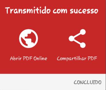 V. Em seguida, clique em Salvar assinatura. VI. Para transmitir, clique no botão e o aplicativo fará uma transmissão do checklist. VII.