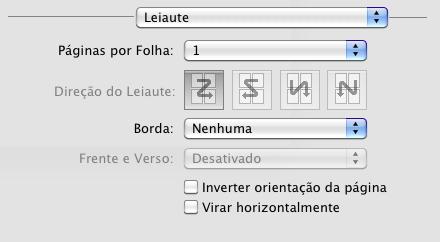 1. Selecione a opção de Tamanho do Papel correspondente ao papel colocado na impressora. A opção de personalização também está disponível para que possa criar um tamanho de papel personalizado. 2.