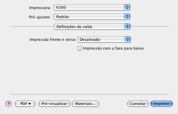 2. Selecione uma opção de encadernação para a configuração Impressão frente e verso. 3. Selecione o tipo de documento que está imprimindo. 4. Clique em Ajustes para ver mais opções. 5.