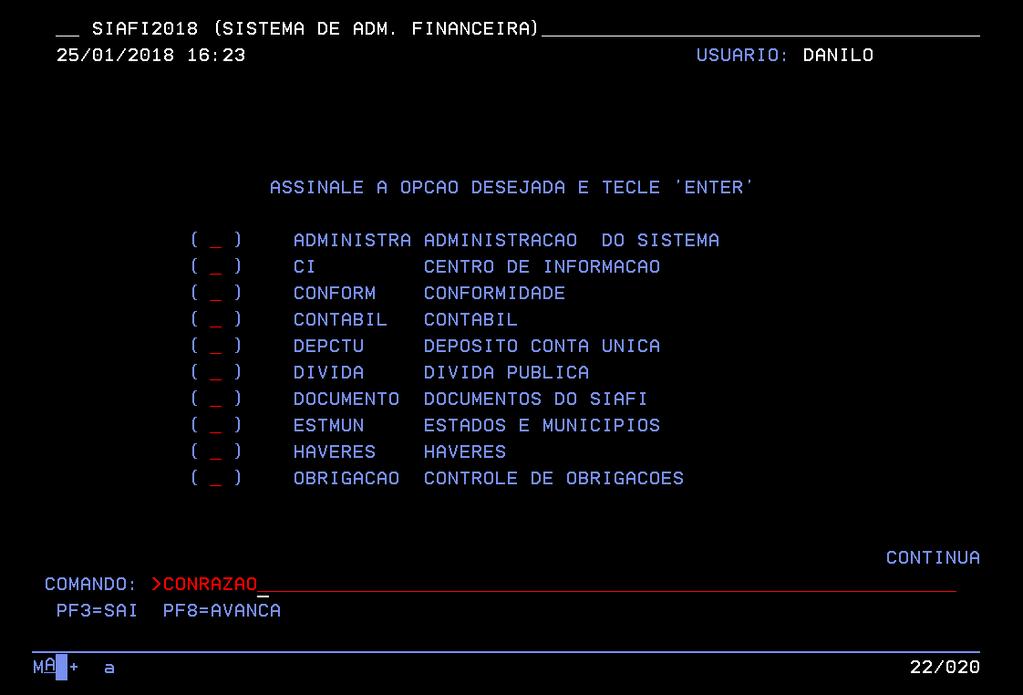 MPORC IFPB 2018 Operacionalização SIAFI 11. Execução Orçamentária 11.1. Introdução As etapas de execução orçamentária são o empenho, a liquidação e o pagamento.