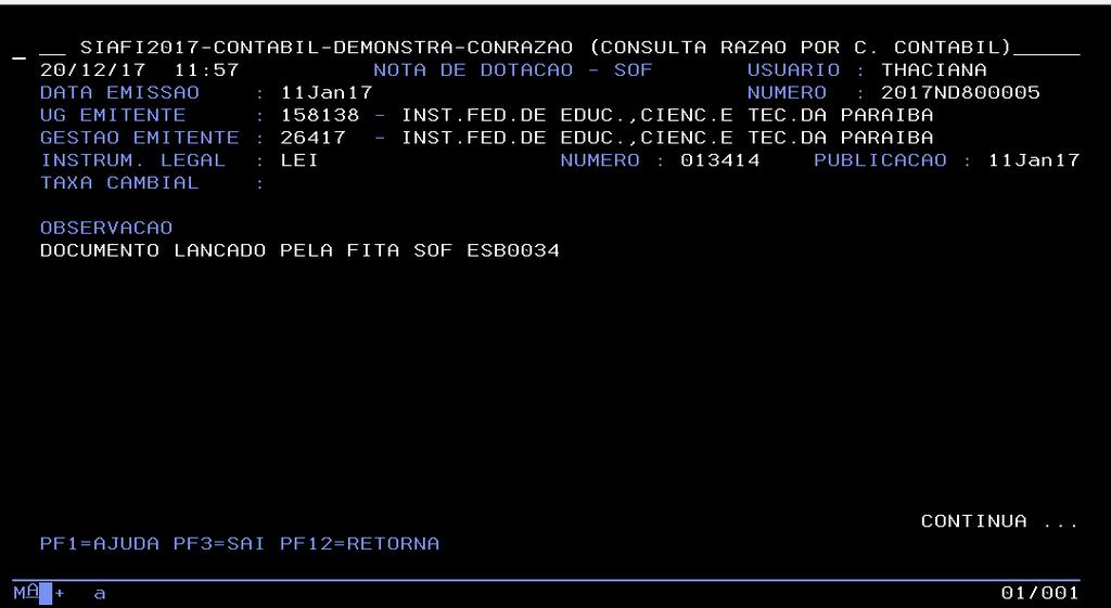 MPORC IFPB 2018 Decretos de Contingenciamento e Limitações de Movimentação de Crédito Os créditos