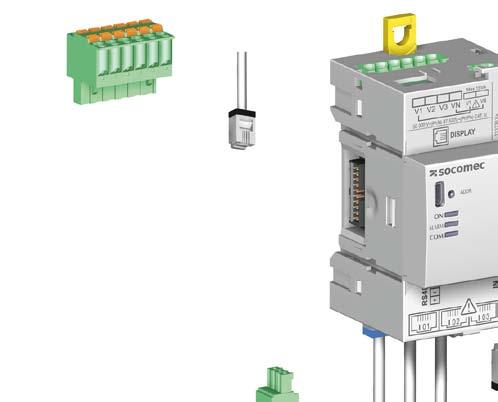 Terminais Medição de tensão isor DRS D-30 Fonte de alimentação auxiliar Módulo opcional DRS O USB diris-d_027_b