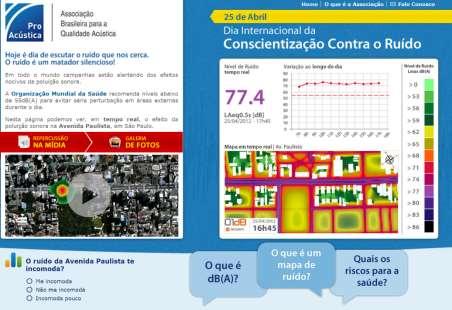 Mapa em tempo real