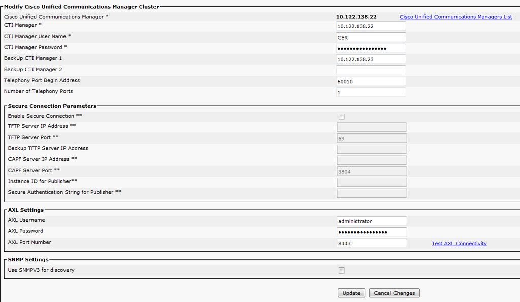 hiperlink Note: Uma vez a etapa acima é pontos de rota executados CTI e as portas CTI devem mostrar como registrado em CUCM.