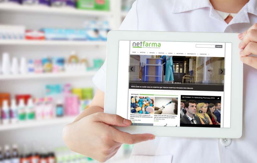 Portal Netfarma O Portal Netfarma (www.netfarma.pt) foi lançado no ano de 2001 e teve uma grande renovação em Maio de 2014.