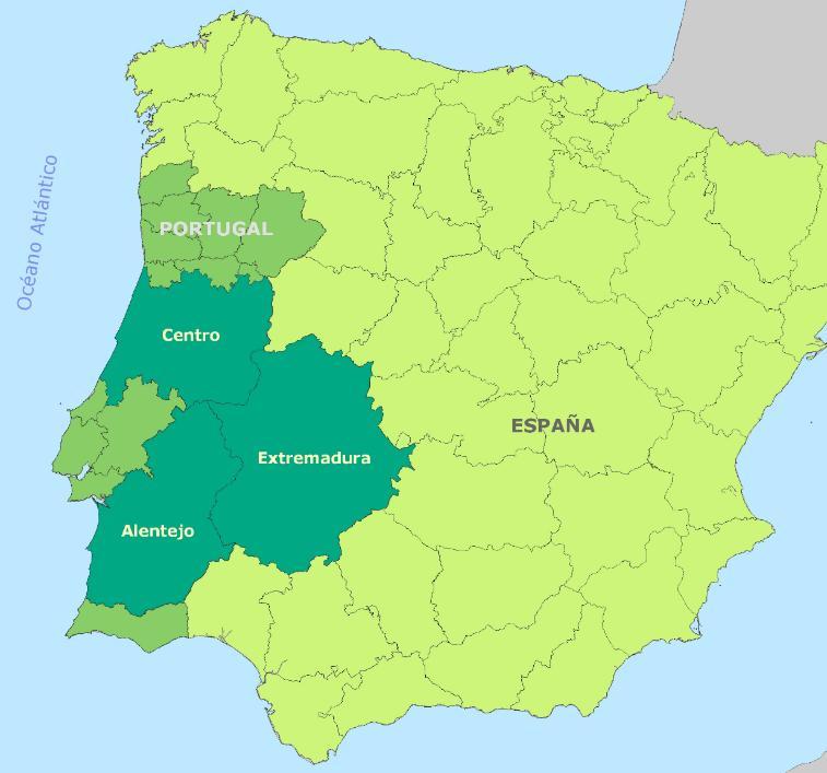 INTRODUÇÃO Territórios de baixa densidade populacional (hab/ km 2 ) Alentejo - 18,5 Extremadura 26,5