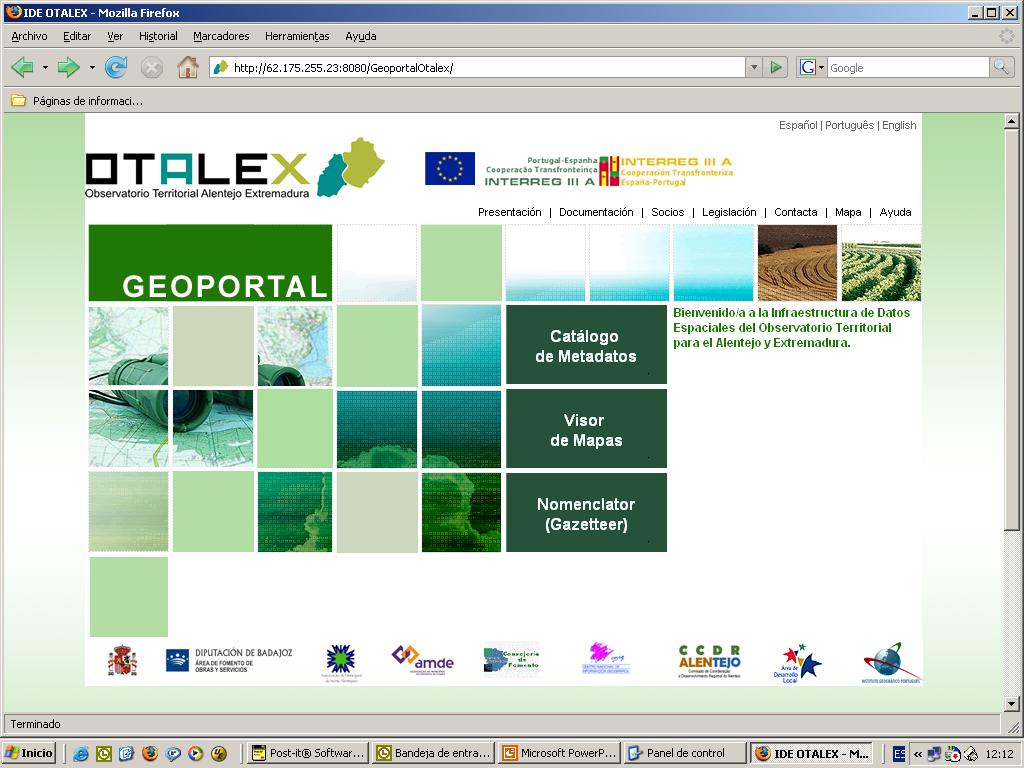 Geoportal www.ideotalex.