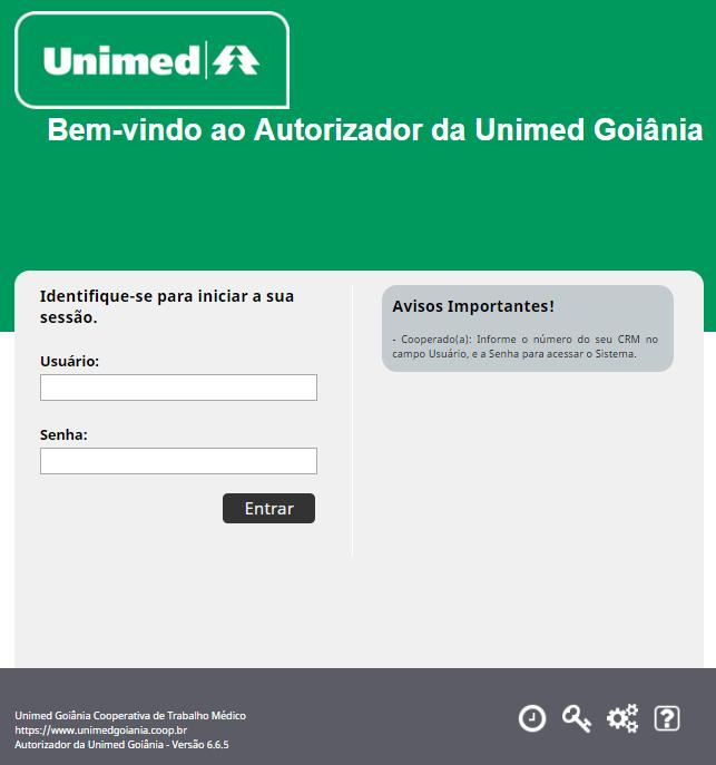 Tela de Login do sistema Avisos Importantes (2/2) Esqueceu a senha? Utilize o ícone e receba e-mail com orientações para cadastrar nova Senha. Obs.