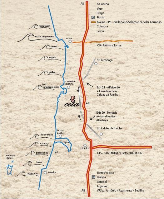 7. LOCALIZAÇÃO Para quem se desloca de Sul: Saída 20 da A8 (Tornada). Na rotunda virar na primeira saída. Seguir para norte pela N8. O CEIA encontra-se à esquerda a cerca de 4 km.