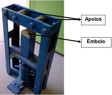 60 a) b) Interface pino/bloco Figura 3. 27 A) Dispositivo usado nos ensaios de dobramento; B) Representação esquemática do dispositivo usado (PIRES, 2007) 3.
