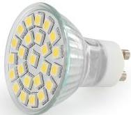 LÂMPADAS LED Potência Suporte Cor LLED45CW Lâmpada LED GU10 360 6000 6 LLED45NW SMD 4,5W c/ vidro 50 x 55 340 4,5 GU10 4500 6 LLED45WW 120º 320