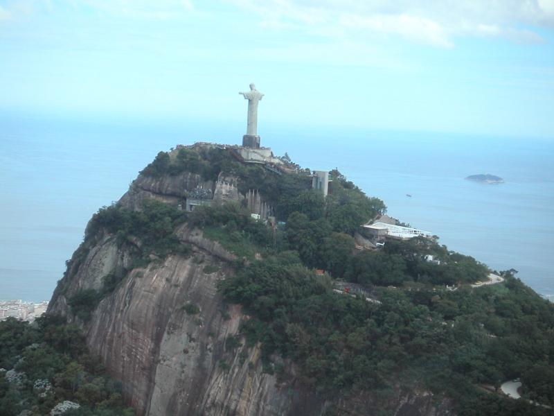 Corcovado mountain with the