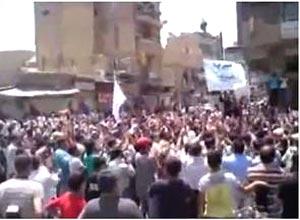 ouvida minutos depois. - Um milhão de sírios saíram às ruas, na última sexta-feira, para protestar contra o regime de Assad e pedir o fim de seu governo.